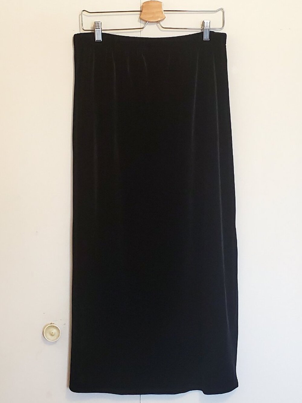 Black Velvet Maxi Skirt